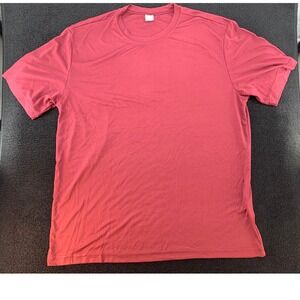 Sport Tek Mens XL Burgundy Short Sleeve Athletic‎ T-Shirt Polyester
